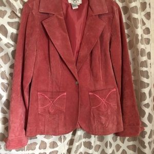 Jacket with snap closure at waist and sleeves